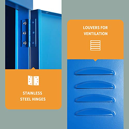 image for INTERGREAT Metal Locker for School Office Gym Metal Storage Locker Cab