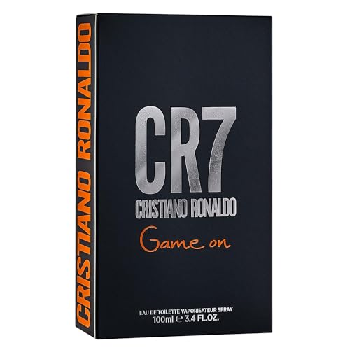 Cristiano Ronaldo CR7 Game On - Perfume para hombres - Esencia amaderada y seductora - Esencia tropical y densa - Estética oscura y sofisticada - Atrevida y de larga duración - EDT Spray 100 ml