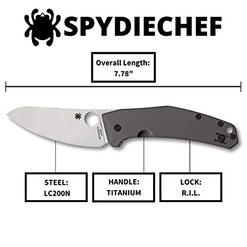 Spyderco Spydiechef Premium Chef Knife With 3.32" LC200N Ultra