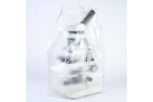 BEMAXYE Microscope Dust Cover Fit Medium to Smaller Sized Microscopes - Lab lensmeter Instruments Accessories, PVC, 16.5"x9.8"x19.7"