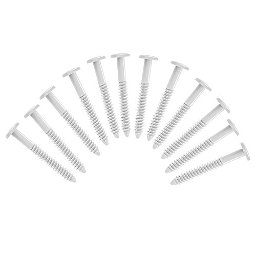 (White) Pack of 12 Vinyl Shutter Fastener Spike Loks for Installing Decorative Exterior Vinyl Shutters - Thumbnail 6