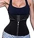 LODAY Waist Trainer, Corset Cincher Body Slimmer Shaper Tummy Control For Women (XL(3-5 Day delivery), Black(Zip&Hooks))