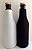 Mr. And Mrs. Drink Coolers - Bridal Shower - Bachelorette Party - Wedding Gift - Champagne Beer Beverage Bottle Holder - Zippered Neoprene Insulated Holder - Black and White - One Set