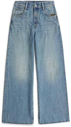 Women's Skater High Loose Jeans, Colour Blue, Size: Waist 29, Inseam 34