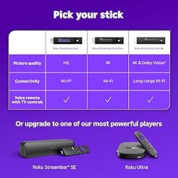 Roku Streaming Stick 4K - HDR & Dolby Vision Roku