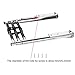 DasMarine 3 Step Ladder 316 Stainless Steel Telescoping Ladder, 900 Pound Capacity for Marine Yacht/Swimming Pool with Retaining Strap (3 Step Ladder)