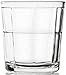 Circleware Pavillion Double Old Fashioned Whiskey Glasses, Set of 4, 13 ounce, Clear