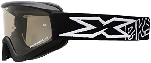EKS Brand Sand Adult Dirt Bike Motorcycle Goggles Eyewear - Black Extra Thick Foam Smoke One Size Fits All