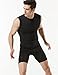 Tesla TM-MUA05-KLB_Large Men's R Neck Sleeveless Muscle Tank Dry Compression Baselayer MUA05