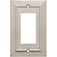 Franklin Brass W35219-SN-C Classic Architecture Decorator Wall Switch Plate/Cover, Single, Satin Nickel