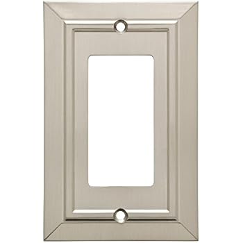 Franklin Brass W35219-SN-C Classic Architecture Decorator Wall Switch Plate/Cover, Single, Satin Nickel