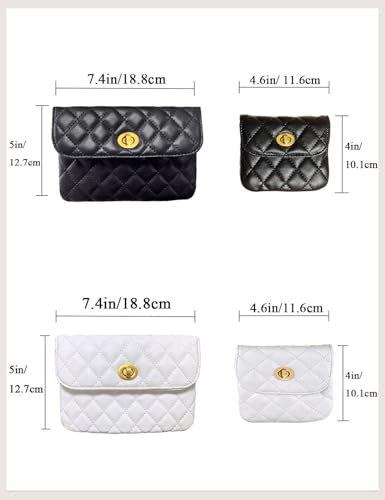 Leather Chain Belt Bag for Women Crossbody Waist Purse Fanny Pack Fashion Evening Clutch Mini Handbag Detachable