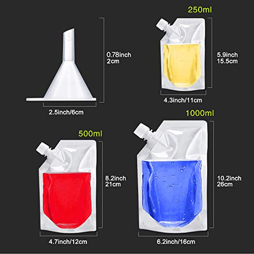 Cruise Smuggle Flask Set for Travel, Rum Runner Plastic Liquor Bag