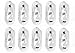 Samsung USB 3.0 Sync Data Cable for Galaxy S5 SV & Note 3, 10 Pack - Non-Retail Packaging - White