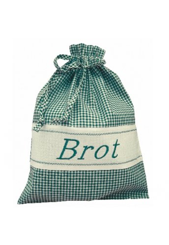 breadbag - green - white chequered