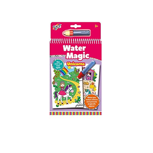 Galt Toys, Water Magic - Unicorns, Colouring Books for Children, Ages 3 Years Plus