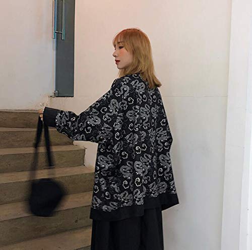 Coat Japanese Kimono Cardigan Kimono Woman Man Loose Thin Outer Garment,One Size