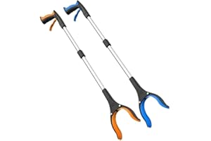 Grabber Reacher Tool,FitPlus Premium Grabber Tool 32 Inch, Strong Magnet Grabber Reacher for Elderly, Lightweight Extra Long Handy for Trash, Use with Wheelchair