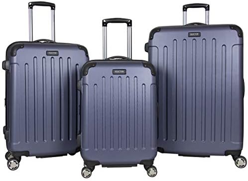 Kenneth Cole Response Renegade 3-Piece Light-weight Hardside Expandable 8-Wheel Spinner Journey Baggage Set, Smokey Purple, (20″/24″/28″)