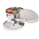 Spice Container - Masala Dabba - 7 Compartments, masala box,steel masala dabba,Spice container box,stainless steel spice box