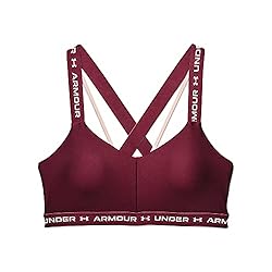 Under Armour Women's Crossback Low Bra, League Red