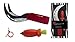 Watermelon Slicer, Strawberry Huller And Orange Peeler GIFT SET by Fruit and Gadgets - High Quality Stainless Steel, Professional, Ergonomic and Dishwasher safe AS SEEN ON TV