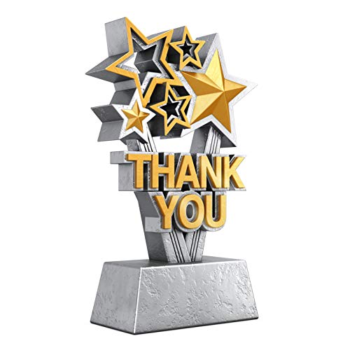 Decade Awards Thank You Trophy - Sponsor Appreciation Award - 6 Inch Tall - Engraved Plate on Reques - coolthings.us