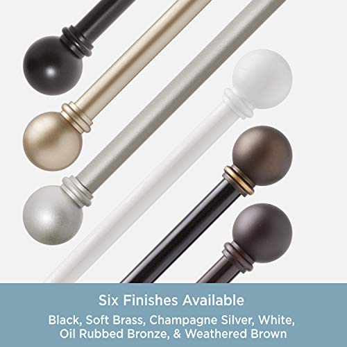 Kenney Chelsea 5/8" Standard Decorative Window Curtain Rod, 2848