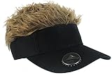 Flair Hair Mens Black Visor Flair Hair Bottle Opener One Size Fits Most