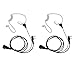 GoodQbuy 2 Pin PTT Mic Covert Acoustic Tube Earpiece Headset for Kenwood QUANSHENG TYT BAOFENG UV5R 666s 888S Retevis H-777 2 Way Radio Walkie Talkies (Pack of 2) primary