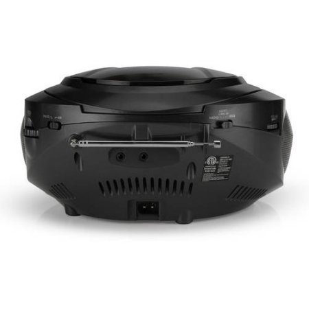 Memorex-Bluetooth-CDAMFMMP3-Flexbeats-Portable-Boombox-with-Digital-Display-Aux-Input-MP3451Blk-Black