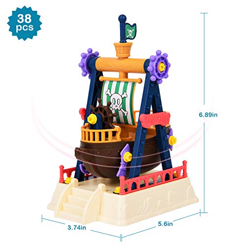STEM Toys, DIY Toy Building Sets Amusement Park with Tool (203 Pcs), Educational Construction Engineering Building Blocks Toys Set for 3 4 5 6 Year Old Boys & Girls | Best Birthday Gifts for Kids