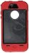 BlastCase Cell Phone Case for iPhone 4 - Non-Retail Packaging - Red & Black