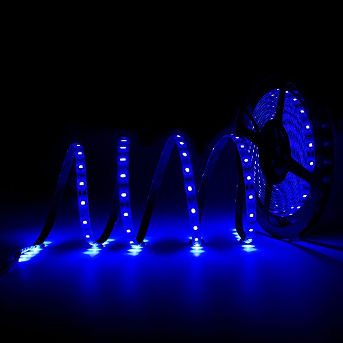 LED Strip Light UV Black Light - Escolite UV Light Strip 16.4Ft/5M Strip Light Waterproof IP65 24W 300LEDs with 12V 2A Power Supply - Thumbnail 7