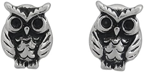 Howard's Silver-Plated Hypo-Allergenic Owl Stud Earrings