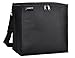 MIER 24 Can Soft Cooler Insulated Lunch Box Bag for Women, Men, Leakproof Lunch Tote (Black)
