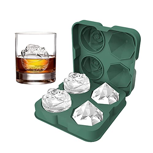 Ice Cube Tray, HANCELANT 2.5inch Ice Cube Molds, 2