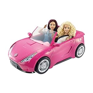 Barbie-DVX59-Autre-Glam-Convertible-Sports-Toy-Vehicle-for-Doll-Pink-Car Barbie Glam Convertible Sports, Toy Vehicle for Doll, Pink Car, DVX59 - Amazon Exclusive