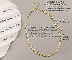 Aobei Pearl 18K Gold Chain Choker for Women