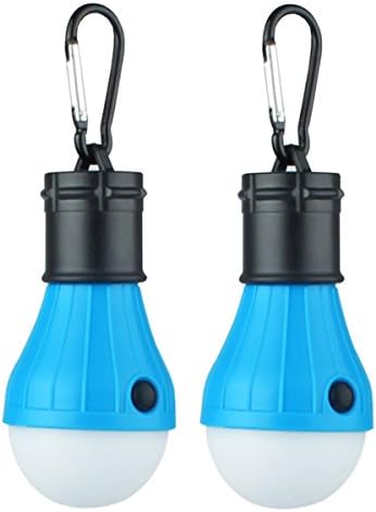Kinmbra Camilla Baby LED Camping Light,2 Pack Hanging Tent Lantern for Backpacking Camping Hiking Emergency and Outdoor Adventures Blue