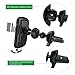 Squish Wireless Charger Car Phone Mount Phone Holder for Car Air Vent for iPhone Xs MAX/XR/XS/X/8/8 Plus and for Samsung Galaxy Note 9/S9/S9 Plus/Note 8/S8(Silver)