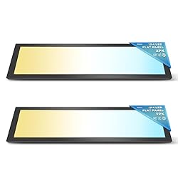Sunco 2 Pack 1x4 LED Flat Panel Light, Dual