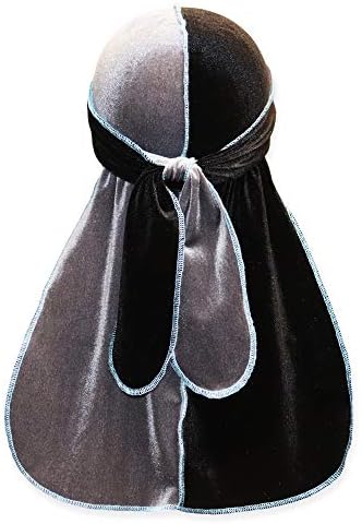 VALSE Designer Velvet Durag Fashion Design for Men,Du-rag Deluxe Slippery Elastic Material,Best Durag for Waves