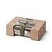 Black+Blum Stainless-steel Lunch Box | Leak-proof Oven Safe Plastic Free Meal Prep Lunch Food Container, Olive, 1000ml / 34 fl oz