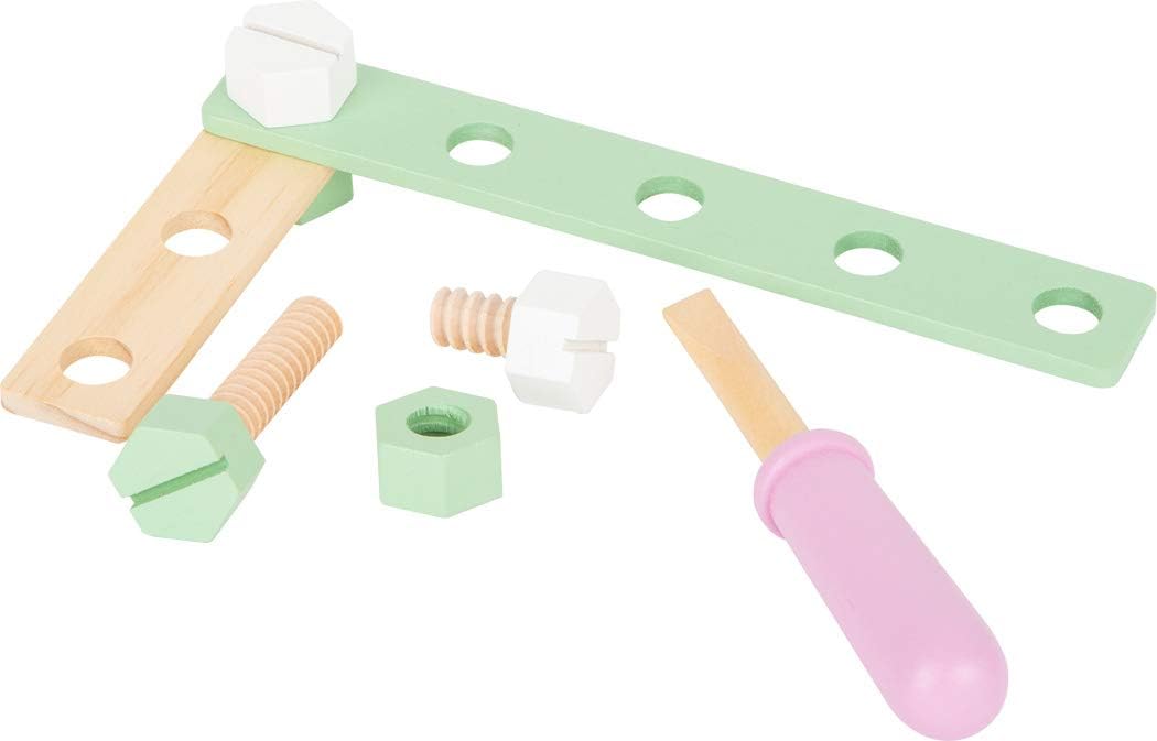 Small Foot 11875 Wooden Construction Set Nordic, creative building set w/tools and accessories, for kids aged 3+ years - Image 5