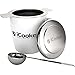 iCooker Tea Infuser [2-Pack] Premium Quality Stainless Steel Mesh For Loose Tea Leaf - Best Reusable Strainer Spice Filter with Tea Scoop and Lid