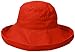 Scala Women's Cotton Hat with Inner Drawstring and UPF 50+ Rating,Poppy2,One Size