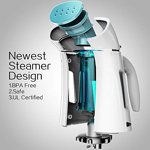 Hilife Steamer Clothes Steamer, Handheld Garment Steamer Clothing Steamer. Mini Travel Steamer Portable Steamer