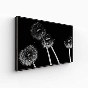 Canvas Wall Art for Living Room, Bedroom Monochrome Plants Framed Canvas Prints for Home Decoration Ready to Hang - 16x24 inches