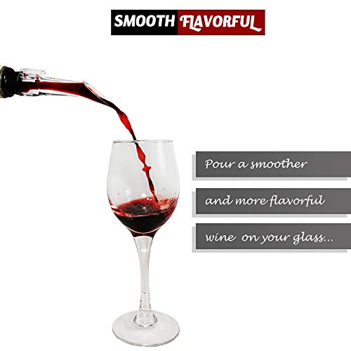 Wine Ziz Premium Wine Aerator Pourer - Premium Aerating Pourer and Decanter Spout
